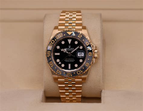 rolex gmt-master ii yellow gold 126718grnr. ...